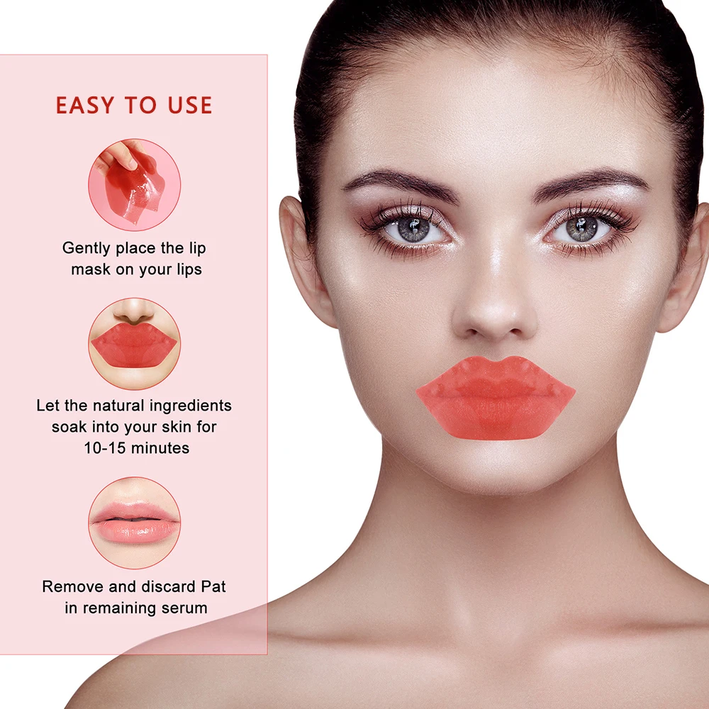Skincare Collagen - Kolagenowe płatki przeciwstarzeniowe do ust Cherry