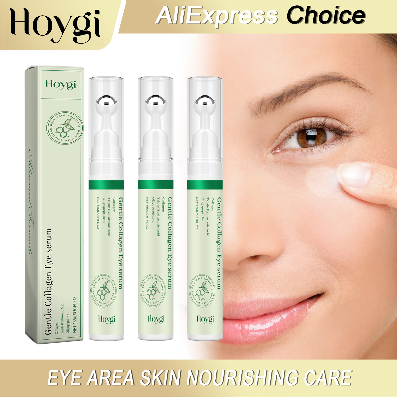 Caffeine Eye Serum - HOYGI Serum Kolagenowe pod Oczy Przeciw