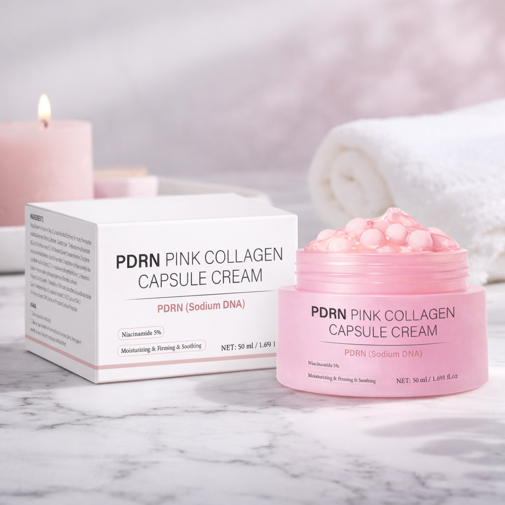 Skincare Glowing - Krem kolagenowy w kapsułkach 50ml do