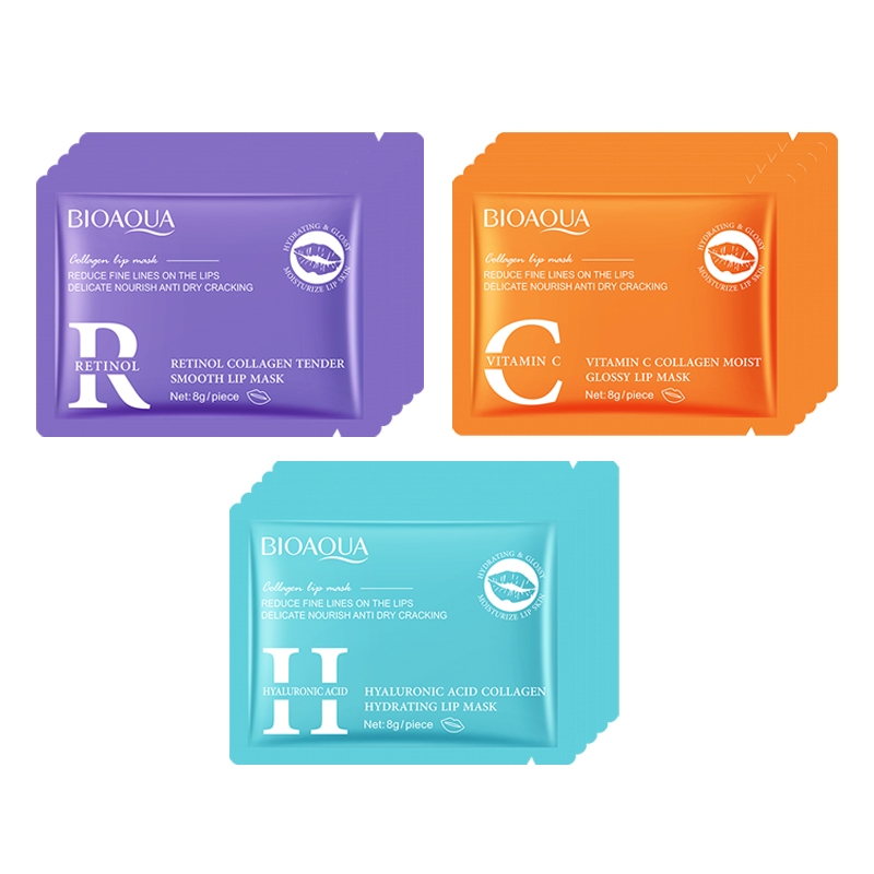 Skincare Collagen - BIOAQUA Maska do ust z retinolem,